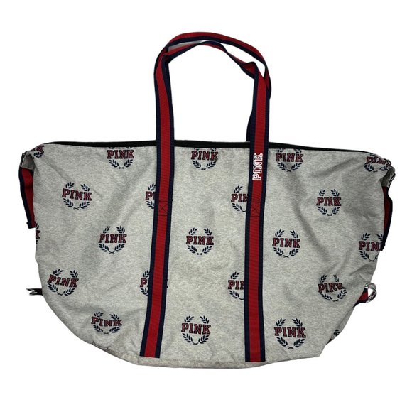 Victoria's Secret PINK Campus Logo Zippered Tote - Picture 1 of 6